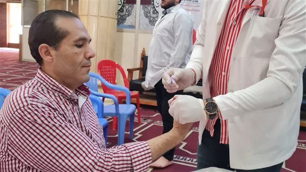 تجميع 1341 كيس دم ضمن مبادرة «100 مليون صحة» بالغربية