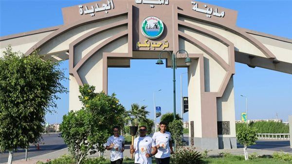 شعلة أسبوع شباب الجامعات الـ 14 تصل جامعة دمياط وتزور محطة «تحيا مصر 1»