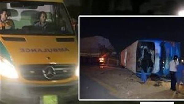 بعد مصرع وإصابة 67 شخصا، النيابة تعاين موقع حادث محور الضبعة