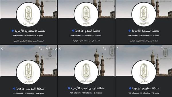 توثيق «الصفحات الرسمية للمناطق الأزهرية» على مواقع التواصل الاجتماعي