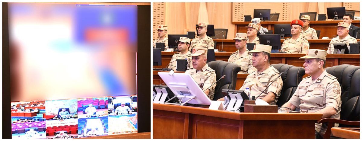 وزير الدفاع يشهد تنفيذ مشروع مراكز القيادة التعبوى لإدارة الحرب الكيميائية (صور)