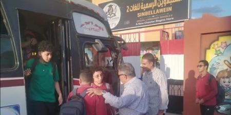 تحدث عن نصر أكتوبر، محافظ الدقهلية يتفقد المدرسة الرسمية للغات بالسنبلاوين