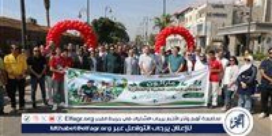 محافظ بني سويف يطلق شارة بدء ماراثون الدراجات ضمن مهرجان النباتات الطبية والعطرية