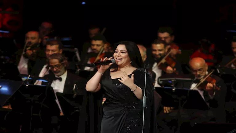 بالصور| يسرا محنوش وعلي الحجار يقابلان جمهور مهرجان الموسيقى العربية