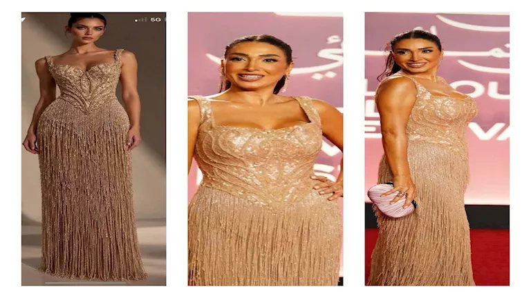 سعر إطلالة روجينا في مهرجان الجونة.. فستان مرصع بالكريستال
