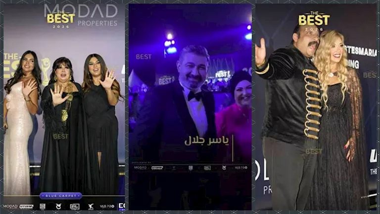 صور..توافد النجوم على حفل توزيع جوائز "The Best"