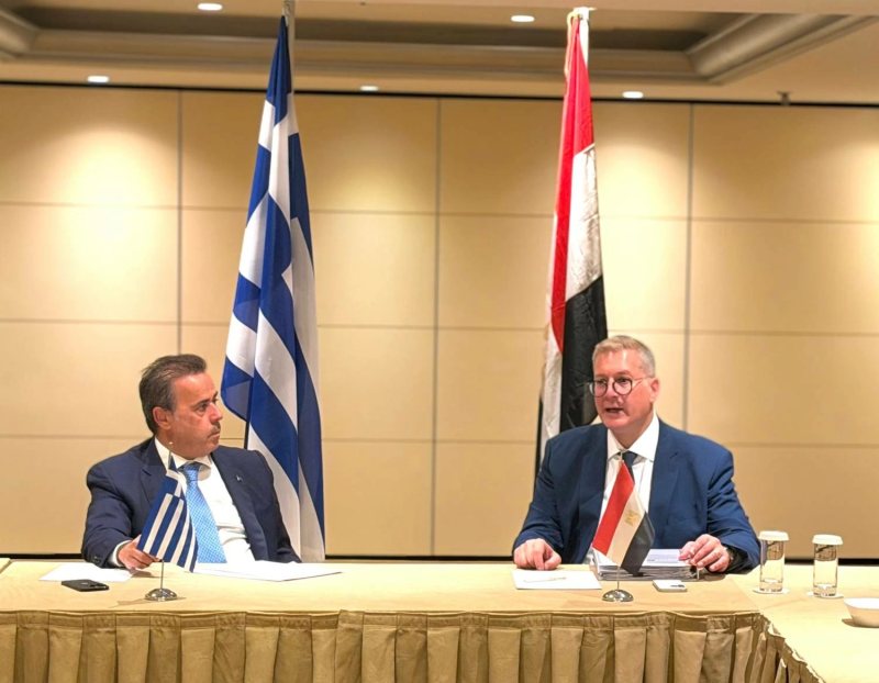 وزير البترول يبحث مع نظيره اليوناني دفع الشراكة في الغاز واحتجاز الكربون