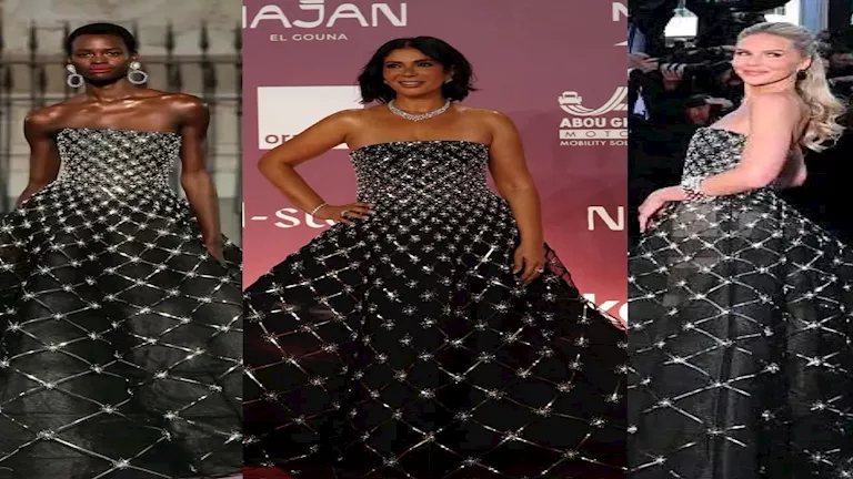 منى زكي بفستان "اتلبس قبل كدا" سعره يتجاوز 300 ألف جنيه في افتتاح مهرجان الجونة