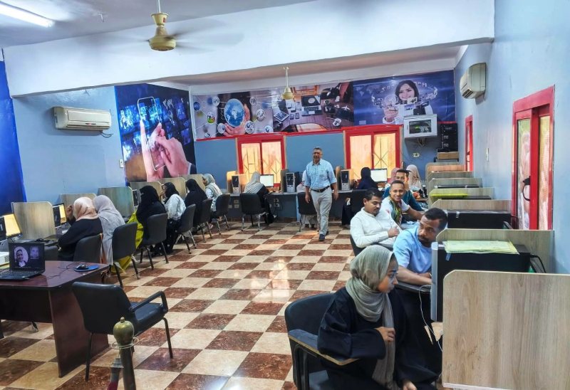 بدء تدريب شباب الخريجين على تكنولوجيا المعلومات بمركز تدريب نصر النوبة فى أسوان