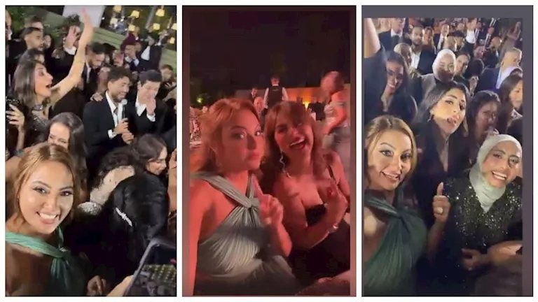 20 صورة لنجوم الفن في حفل زفاف ابنة المخرجة شيرين عادل